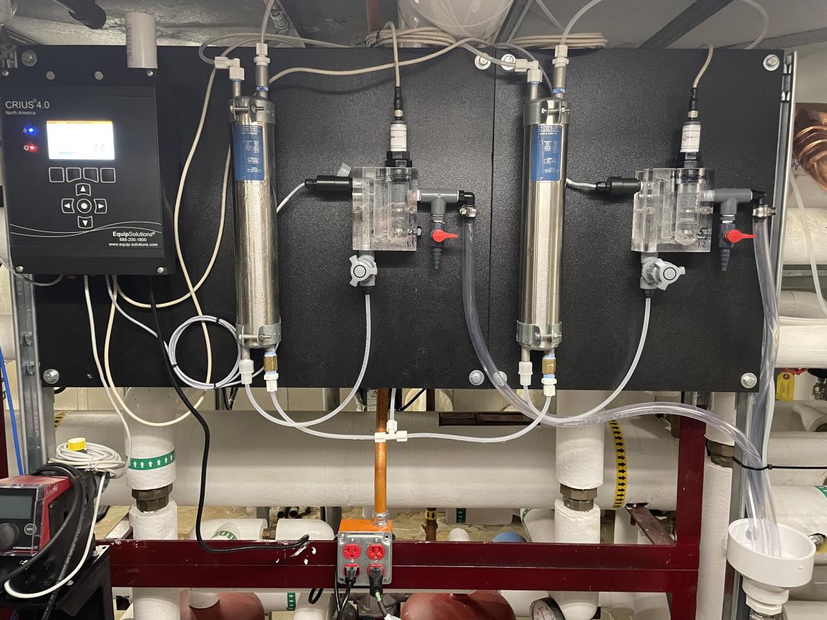 Chlorine dosing is a proven method of controlling microbiological growth